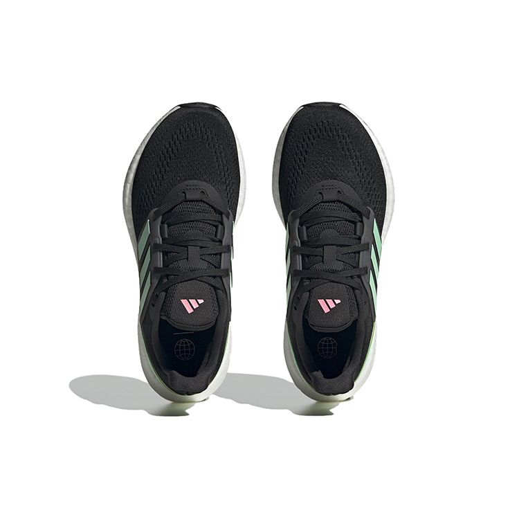 adidas Женские кроссовки PureBoost 22 Черный Пульсирующий Мятный Основной Черный Облачно-Белый HQ8578