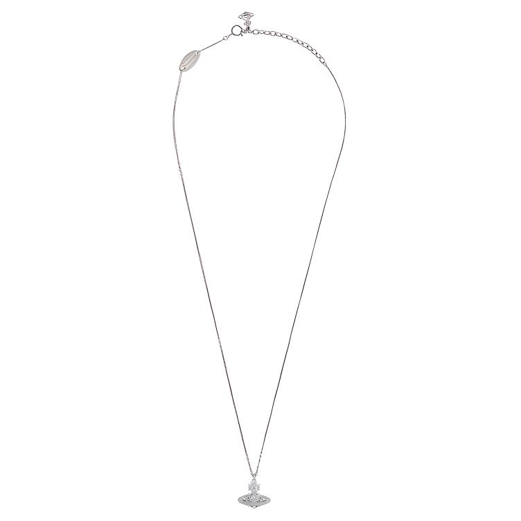 VIVIENNE WESTWOOD Кулон Narcissa Crystal Saturn из серебра 925 пробы Женское ожерелье 6302038B01P102P102
