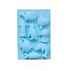 8 Hole Silicone Cake Mold Whale Dolphin Fish Penguin Shape Chocolate Soap Fondant Moulds Cake Baking