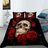 Bedspread Skulll Comforter Cover Youth Duvet Cover Set Soft Bedroom Decor
