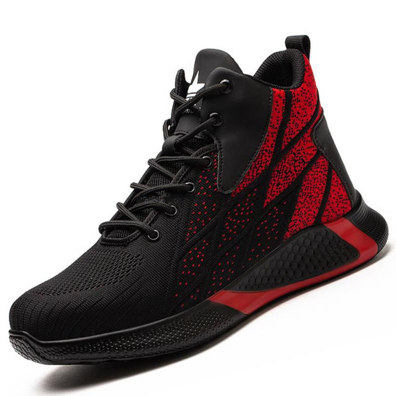 Мужские защитные ботинки с высоким верхом, защитная обувь, мужские женские рабочие ботинки со стальным носком, мужские противоударные неразрушимые строительные ботинки, зимние