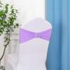 10Pcs Chair Back Flower Elastic Wrinkle-Resistant Chair Cover No-tie Chair Back Sleeve Hotels Weddings Decor