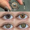 1 пара 2 шт. 14,00 мм Годовые Одноразовые Коричневые/Серые/Зеленые Цветные Контактные Линзы, Красивые Контактные Линзы для Макияжа Глаз