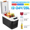 25L Fridge Car Fridge Camping Freezer Car Mini Refrigerator Compressor Cooler Home Travel Fishing Outdoors 12V/24V Auto Fridge AC 220V