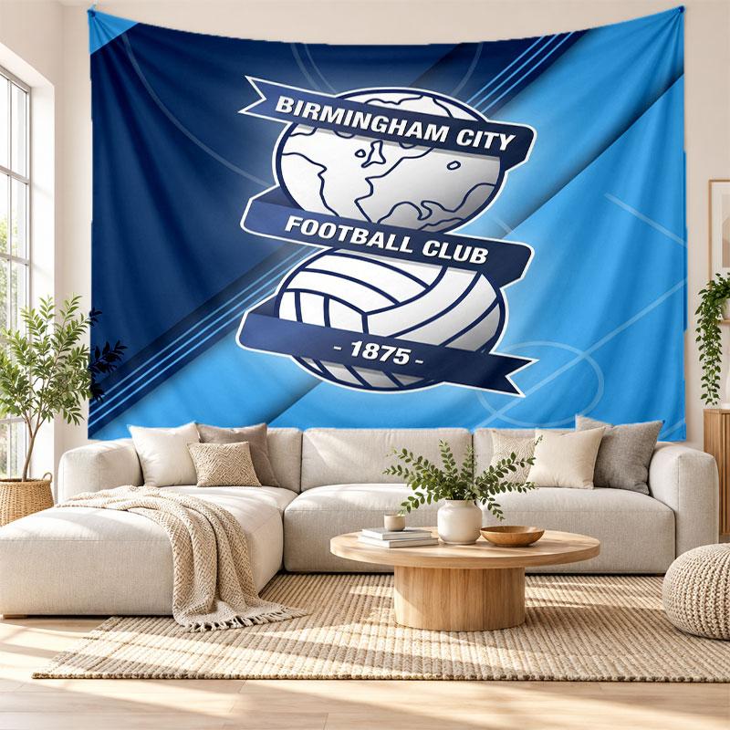 Birmingham City Wall Tapestry, Soft Fabric Wall Hanging, Decorative Backdrop For Bedroom Home Wall Art