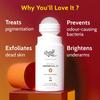 Chemist at Play Дезодорант-ролик для подмышек с 5% AHA, молочной кислотой и 1% миндальной кислотой | Предотвращает запах тела, без спирта - 40 мл