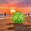 1pc Green Abstract Theme Soccer Ball Football, Size 5, Lightweight PVC, Outdoor Training Soccer Ball,Gift j60460