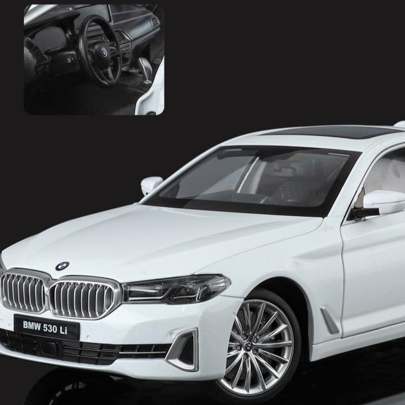 1/18 BMW 530 Li Металлическая Миниатюрная Модель Автомобиля Литой Металл Статическая Масштабная Модель Коллекция Автомобилей Детская Игрушка на День Рождения Автомобили
