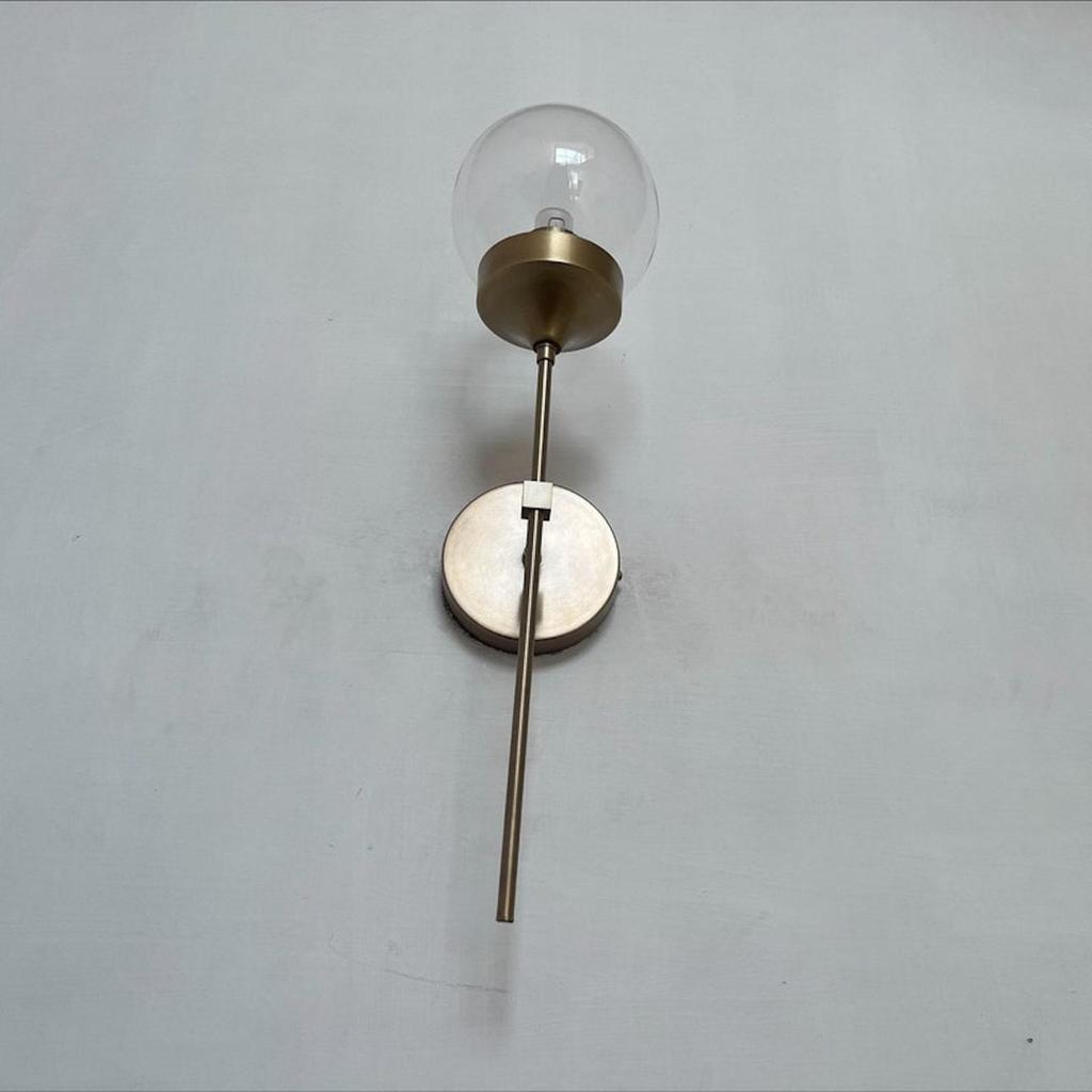 Глобус настенный бра современный настенный светильник свет необработанная латунь середины века бра светильник глобус шар прозрачный