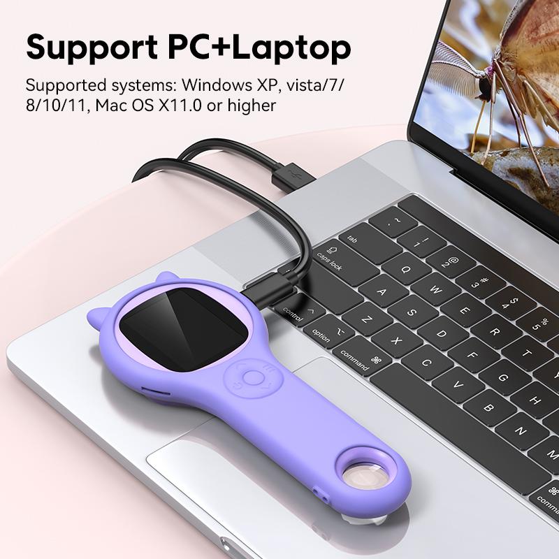 Мини детский оптический микроскоп с функцией фото и видео 500X наблюдение за микроскопическим миром научные детские развивающие игрушки