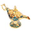 Arabian Lamp Wedding Party Vintage Zinc Alloy Legend Wishing Light Costume Party Decoration Gold