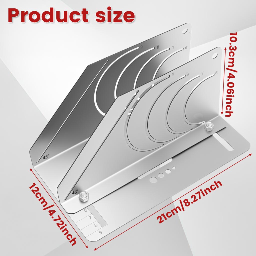 Angle & Arc Marking Tool Adjustable Linear Arc Dual-Purpose Scriber Pipe Cutting Measuring Tool for Metalworking Cutting Guide