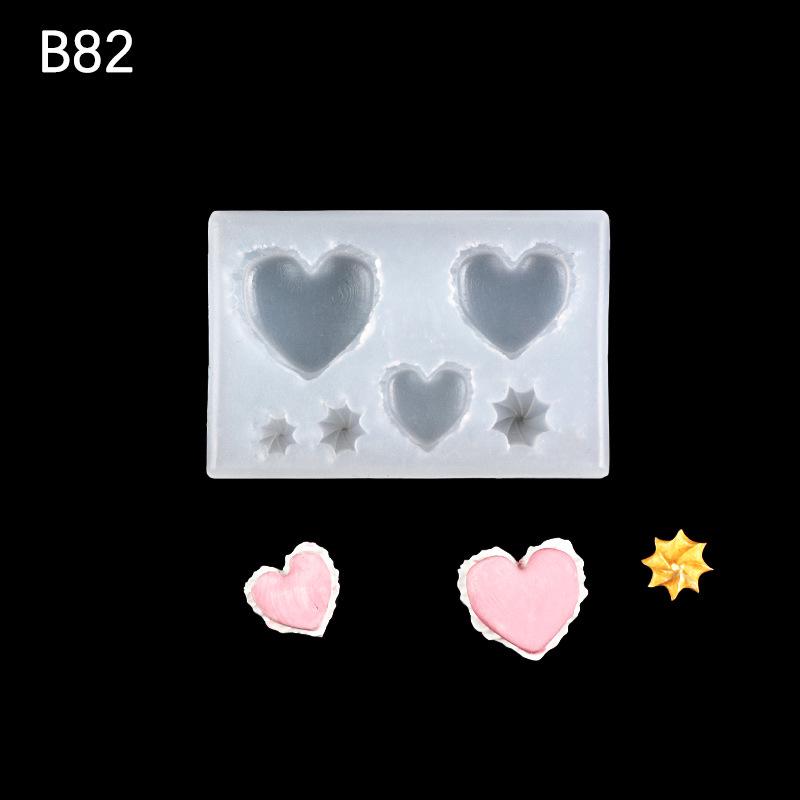 Коллекция мини-форм для лепки из ультралегкой глины и смолы для игры в еду: Круассан, Бисквит, Печенье, Пончик