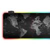 RGB Светящийся Игровой Коврик для Мыши - Большой, Толстый, Светодиодный Резиновый Настольный Коврик с Узором по Краю