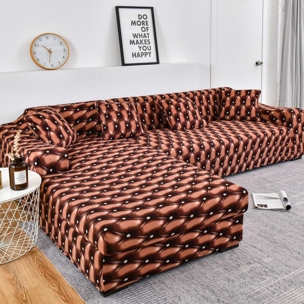 Four Seasons Printed Sofa Cover All Inclusive Elastic Sofa Dust Cover Single Double Three Or Four Anti Slip Tight Bag Seat Cushion