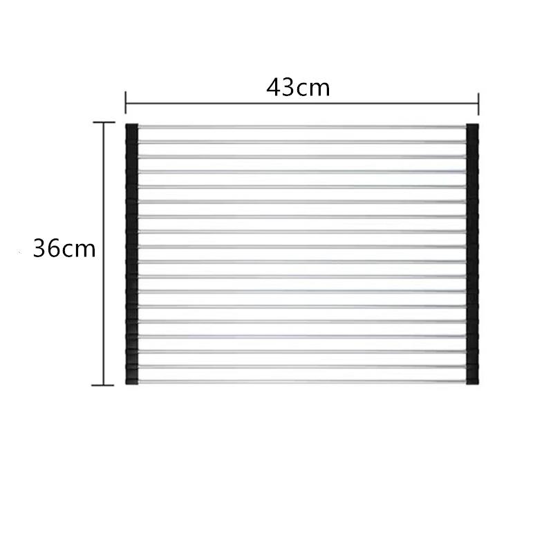 Foldable Stainless Steel Sink Drainer Heat Resistant Kitchen Countertop Storage Organizer Vegetable Dishe Water Filter Shelf