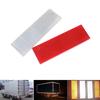 1Pc Red White Warning Reflective Safety Plate Reflector Stickers For Car Truck