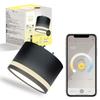 Умный потолочный светильник Edison TREO Mini, для потолочных креплений типа "крюк" (черный), Совместимо с Alexa, Компактное умное освещение, Направленный свет, Совместимо с TREO