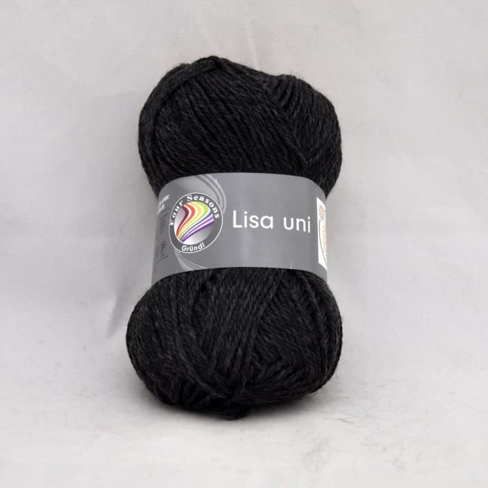 Pelote de laine LISA Uni - Grundl