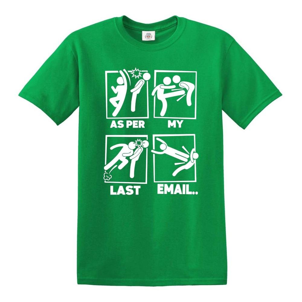 PER MY LAST EMAIL FUNNY FIGHTING STICK Unisexs TSHIRT FUNNY TOP TEE