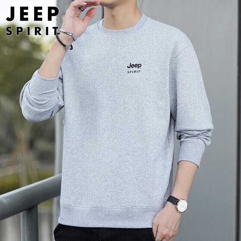 JEEP SPIRIT Men's Autumn/Winter Crewneck Sweatshirt