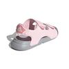 Adidas Swim Sandal Space Leather Comfortable Shock Absorbing Durable Kids Sandals Kids Sandals Pink FY8937