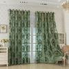 Французский Ретро Тюль Зеленый Принцесса Стиль Легкая Роскошь Полупрозрачная Оконная Занавеска