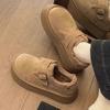 Снежные ботинки на толстой подошве зимние новые бархатные теплые Birkenstocks пушистые ботинки хлопковые ботинки