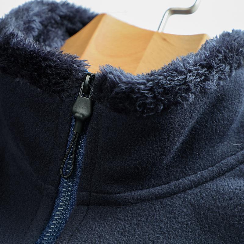 Куртка мужская повседневная осенне-зимняя, свитер мужская флисовая утолщенная флисовая куртка