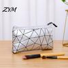 Travel Toiletry Bag for Women 3Pcs/Set Makeup Bags, Waterproof Faux Leather Cosmetic Geometric Pattern Organizer Portable Bags Skincare, Brushes