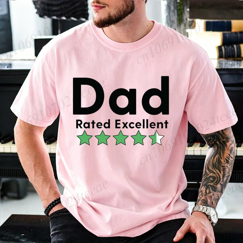 Dad Review Graphic Tshirt Unisex Short Sleeve Tee Dad Review Print Papa Tshirts Vintage Clothing Casual Tee Tops Birthday Gift