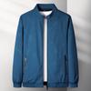 ROMON Men's Business Casual Stand-Collar Baseball Jacket