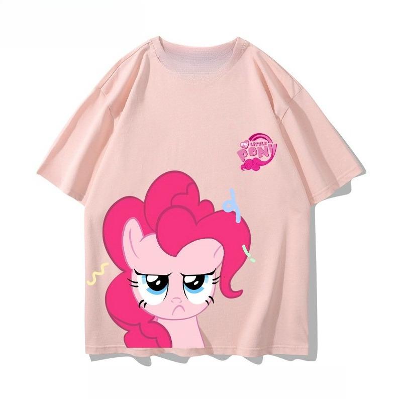 Лето 2026 года новая анимационная серия My Little Pony Briq Yunbao сопутствующие товары футболка с коротким рукавом для унисекс и женщин