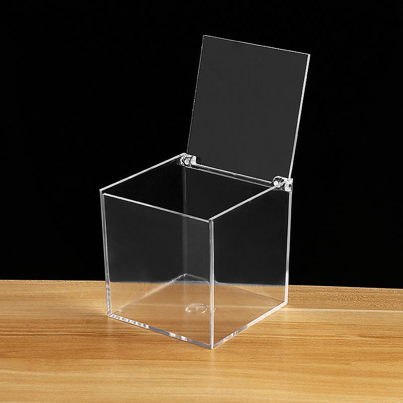 1 шт. модная коробка для хранения, дисплей для хранения, пылезащитная прозрачная акриловая коробка, подарочная коробка, квадратная флип-коробка