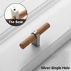 Zinc Alloy Wood Door Handle 96/128mm Bedroom Wardrobe Bookcase Kitchen Cupboard Door Pulls Modern Simple Furniture Hardware