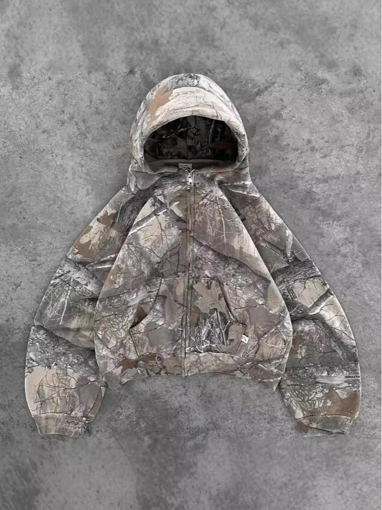 Y2K Retro Leopard Print Hooded Sweatshirt - Unisex Harajuku Hip-Hop Style Pullover