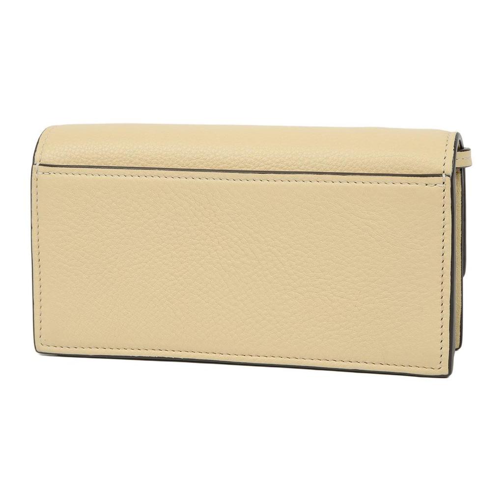 Tory Burch Miller Series Double T Logo Adjustable Shoulder Strap Litchi Grain Leather Wallet Crossbody Bag Women Bags Vanilla 137145-700