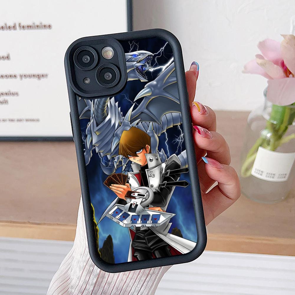 Yugioh Seto Kaiba Phone Case for iPhone 17 16 15 14 13 12 11 Air Pro Max Plus Black Soft TPU Shockproof Cover