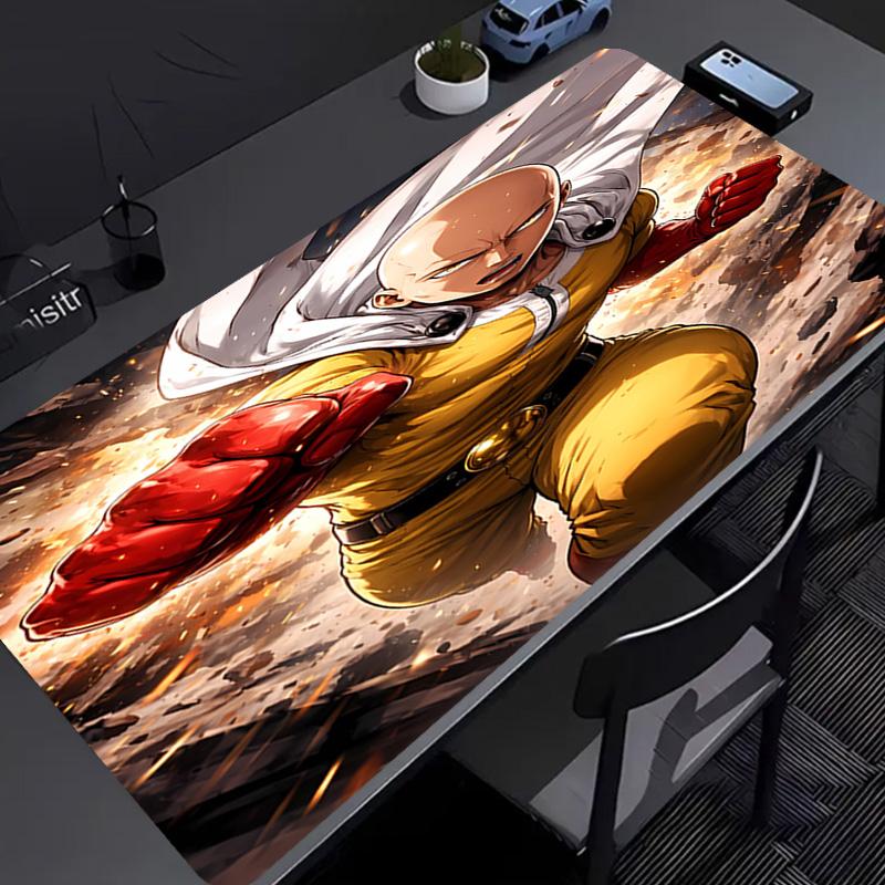 One Punch Man Saitama Mouse Pad - Non-Slip Rubber Base, Smooth Surface for Work,Gaming,Office,And Home Use, Desk Mouse Pad