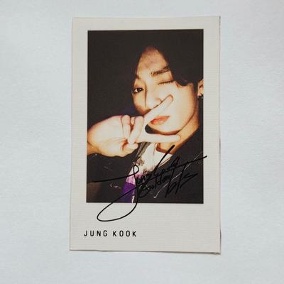 [Б/У] BTS Bangtan Boys ЧОНГУК Jungkook в стиле Instax Двусторонний