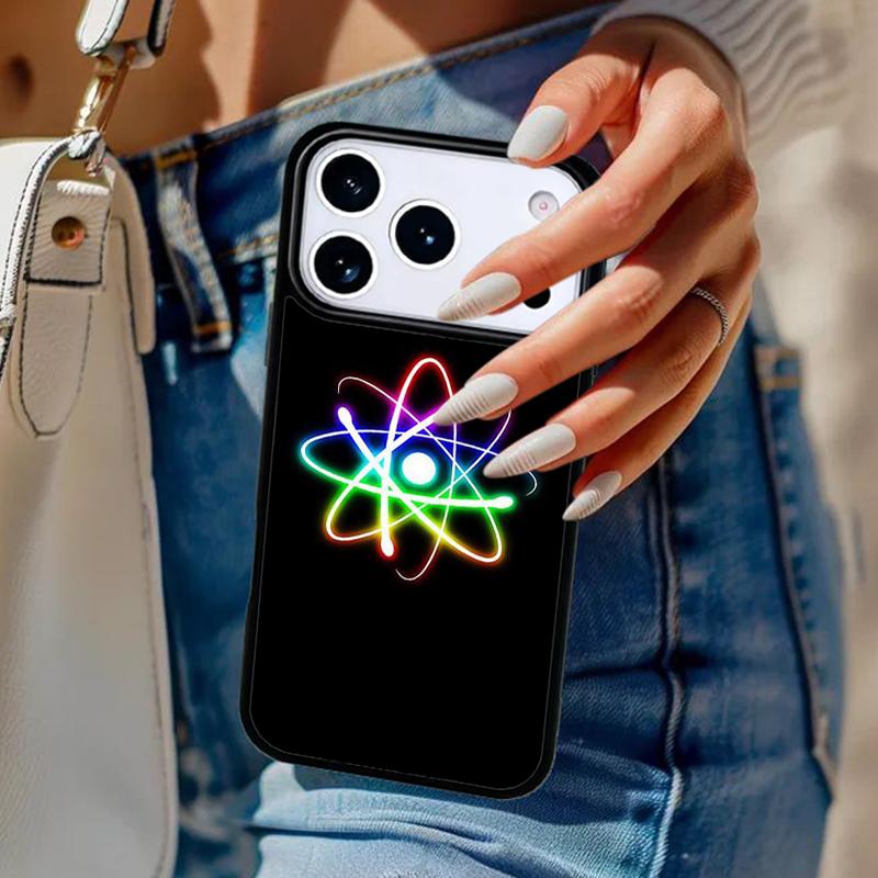 Atom Chemistry Science Phone Case For iPhone 17 Air 14 15 13 12 Max Cover For Apple 14 15 16 16e 11 Pro Max Plus Coque