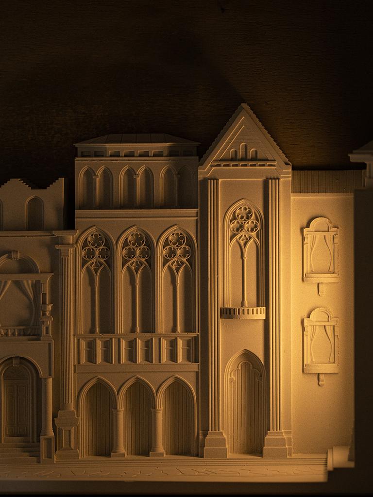 Original European Alley Night Light In the Wall Light,tabletop Decoration,high-end Vertical Holiday Gift Cement Small Table Lamp