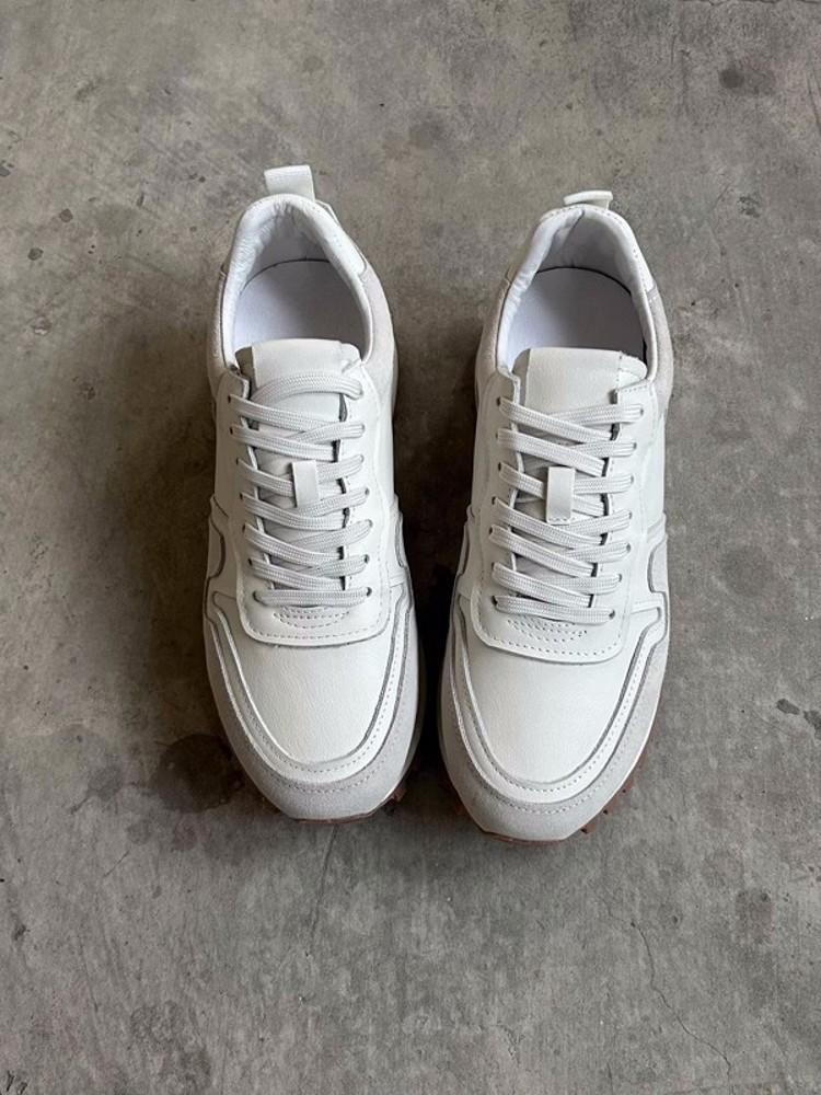 Модная мужская обувь на толстой платформе, кроссовки из натуральной кожи, уличные джоггеры, тренеры, мужская весенняя новинка, удобная активная обувь для скейтборда