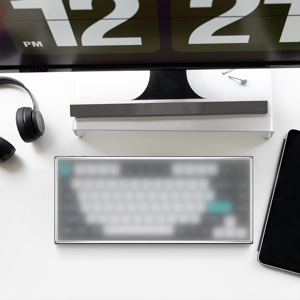 Geekria Крышка от пыли для клавиатуры с ручкой Прозрачная акриловая крышка для клавиатуры на 84 клавиши для компьютерной клавиатуры, совместимая с Keychron Q1 Q1 Q1 Keychron V1 AULA F75 F75