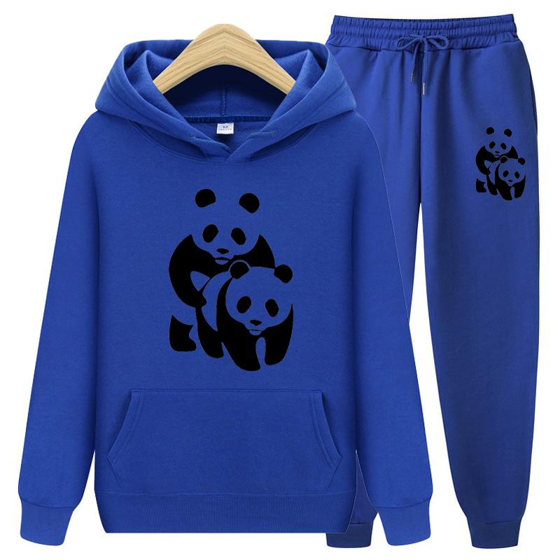 Men's Tracksuit Hooded Sweatshirts and Jogger Pants High Quality Gym Outfits Autumn Winter Casual Sports Hoodie Sets Streetwear