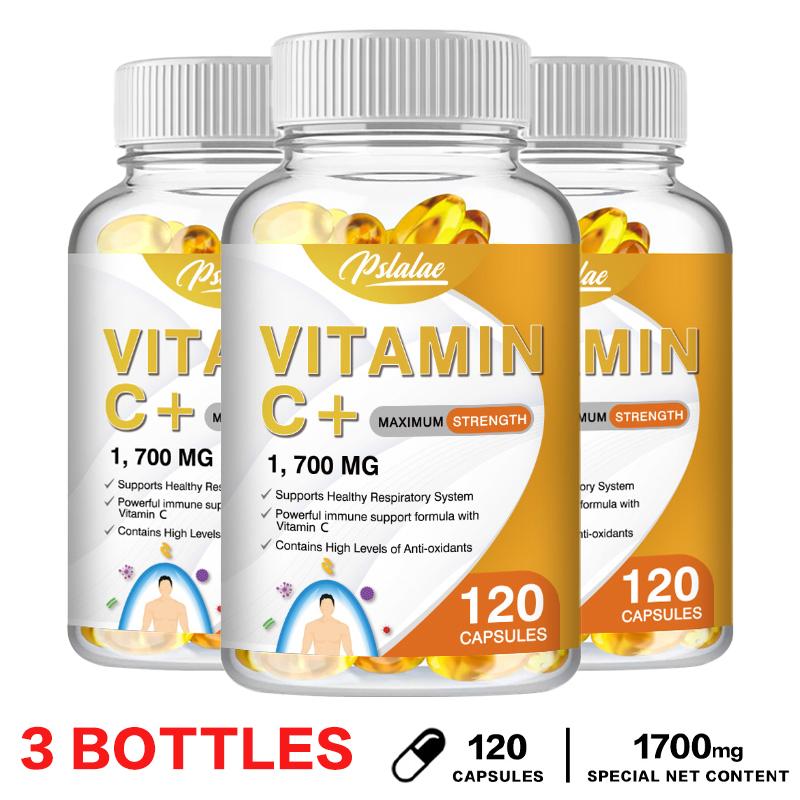Pslalae - 1,700 mg Vitamin C Complex Capsules - Respiratory and Immune System Health