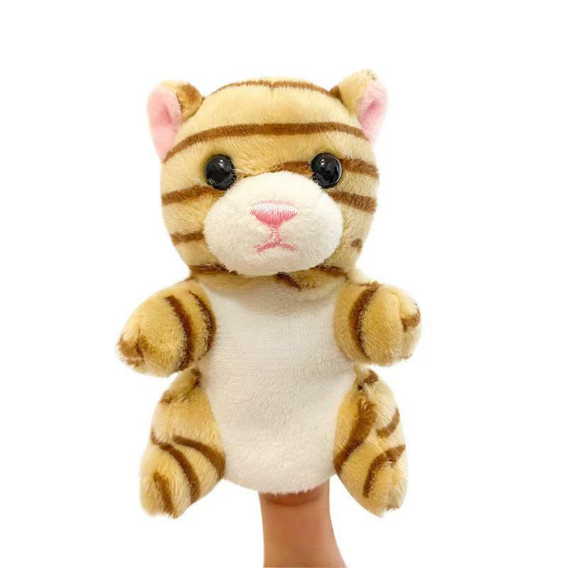 Cute Little Animal Puppy Rabbit Panda Finger Puppet Plush Toy Doll Parent-Child Interaction Hand Puppet Doll Doll