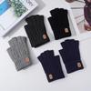 Alpaca Wool Half-Finger Gloves: Warm, Windproof, Breathable, and Portable for Outdoor Autumn and Winter Cycling