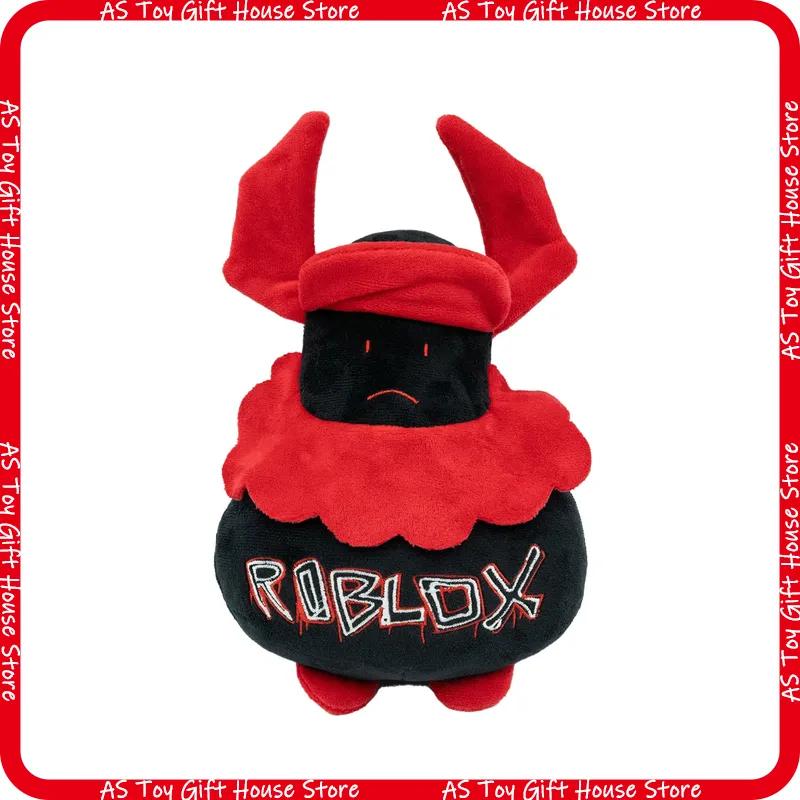 Roblox Forsaken Guest 666 Plush Toy Black Red Horned Soft Stuffed Game Character Doll Collectible Gift For Roblox Fans