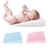 Подушка для сна младенца, пена с эффектом памяти, клиновидная подушка для грудного вскармливания, антирефлюксная подушка для младенцев с чехлом на молнии для мальчиков и девочек, детская кровать